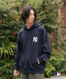 【MLB/メジャーリーグベースボール】裏起毛 バックロゴ フーディー プルオーバーパーカー