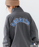 【MLB/メジャーリーグベースボール】 ツイル ワッペン パイピング使い ナイロン トラックジャケット