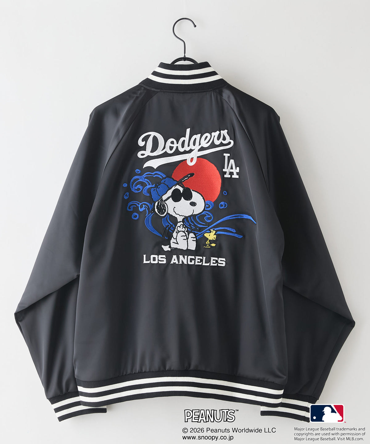 PEANUTS×MLB】オリジナルデザイン 和柄スカジャン ドジャース