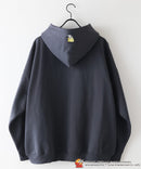 【TOM and JERRY/トムとジェリー】オリジナルデザイン 刺繍 プルオーバーパーカー フーディー ジェリー タフィー サカナ ドロップショルダー ビッグシルエット