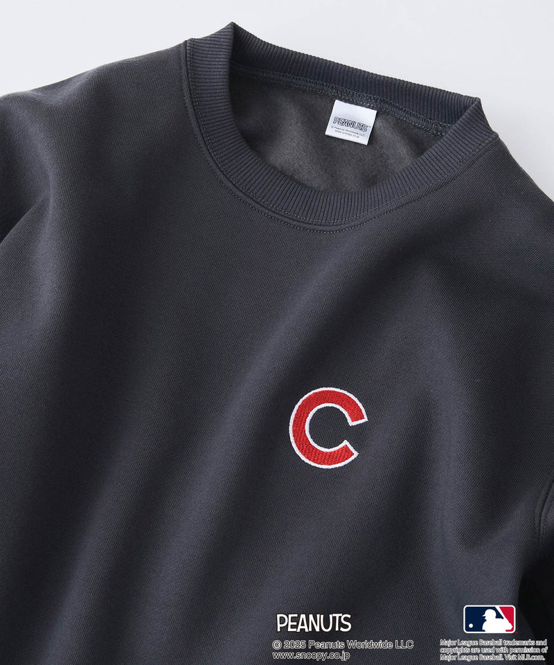 【PEANUTS×MLB】オリジナルデザイン KIDS裏起毛トレーナー キッズサイズ ヤンキース ドジャース カブス キャラクター