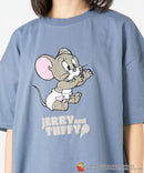 TOM AND JERRY トムとジェリー Tシャツ オリジナルデザイン ジェリー タフィー ドロップショルダー ビッグシルエット ユニセックス キャラクター ❘ジーンズメイト公式オンラインショップ