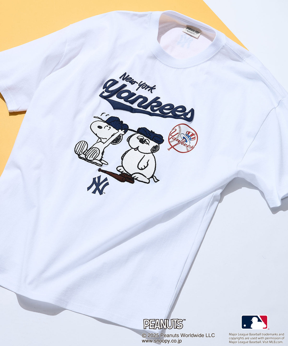 PEANUTS×MLB 】オリジナルデザイン Tシャツ ヤンキース