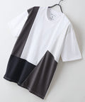 【ZERO STAIN/ゼロステイン】汗染みの目立ちにくいTシャツ ZEROSTAIN 切り替えデザインTシャツ 防汚 UVカット ホワイト C柄 ❘ジーンズメイト公式オンラインショップ