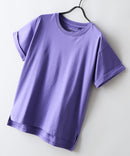 【汗染みの目立ちにくいTシャツ ZEROSTAIN/ゼロステイン】ロールカフサイドスリットTシャツ 撥水・UVカット機能付き レディース 快適Tシャツ zo ❘ジーンズメイト公式オンラインショップ