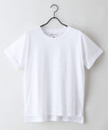 【汗染みの目立ちにくいTシャツ ZEROSTAIN/ゼロステイン】ロールカフサイドスリットTシャツ 撥水・UVカット機能付き レディース 快適Tシャツ zo ホワイト ❘ジーンズメイト公式オンラインショップ