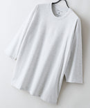 【ZERO STAIN/ゼロステイン】汗染みの目立ちにくいTシャツ ZEROSTAIN フットボール切り替え 7分袖 オーバーサイズ Tシャツ 防汚 UVカット オフホワイト ❘ジーンズメイト公式オンラインショップ