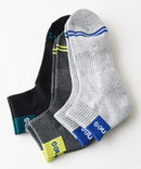 【HANES/ヘインズ】【甲メッシュで蒸れない】MOVES 3足組 ショートソックス 抗菌防臭 足底パイルで疲れにくい 高機能3P靴下