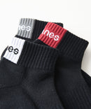 【HANES/ヘインズ】【甲メッシュで蒸れない】MOVES 3足組 ショートソックス 抗菌防臭 足底パイルで疲れにくい 高機能3P靴下