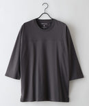 【ZERO STAIN/ゼロステイン】汗染みの目立ちにくいTシャツ ZEROSTAIN フットボール切り替え 7分袖 オーバーサイズ Tシャツ 防汚 UVカット ❘ジーンズメイト公式オンラインショップ