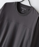 【ZERO STAIN/ゼロステイン】汗染みの目立ちにくいTシャツ ZEROSTAIN フットボール切り替え 7分袖 オーバーサイズ Tシャツ 防汚 UVカット ❘ジーンズメイト公式オンラインショップ