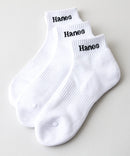 【HANES/ヘインズ】【甲メッシュで蒸れない】MOVES 3足組 ショートソックス 足底パイルで疲れにくい 抗菌防臭 3P靴下 ❘ジーンズメイト公式オンラインショップ