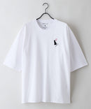 【ZERO STAIN/ゼロステイン】汗染みの目立ちにくいTシャツ ZEROSTAIN アニマルワンポイント刺繍オーバーサイズTシャツ 防汚 UVカット ❘ジーンズメイト公式オンラインショップ