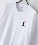 【ZERO STAIN/ゼロステイン】汗染みの目立ちにくいTシャツ ZEROSTAIN アニマルワンポイント刺繍オーバーサイズTシャツ 防汚 UVカット ❘ジーンズメイト公式オンラインショップ