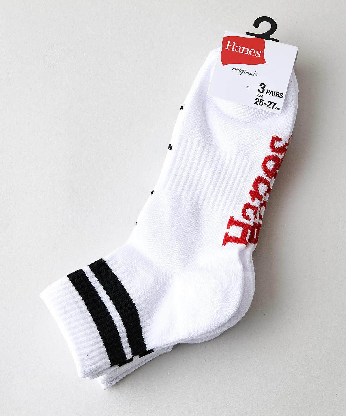 HANES/ヘインズ】【つま先・かかとパイル】クォーター丈ソックス 3足 