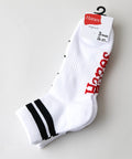 【HANES/ヘインズ】【つま先・かかとパイル】クォーター丈ソックス 3足セット 足底サポートで疲れにくい 綿高混率・快適設計 ホワイト M ❘ジーンズメイト公式オンラインショップ