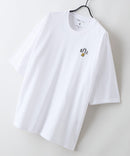 【ZERO STAIN/ゼロステイン】汗染みの目立ちにくいTシャツ ZEROSTAIN アニマルワンポイント刺繍オーバーサイズTシャツ 防汚 UVカット ホワイト C柄 ❘ジーンズメイト公式オンラインショップ