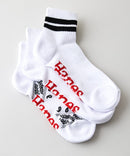【HANES/ヘインズ】【つま先・かかとパイル】クォーター丈ソックス 3足セット 足底サポートで疲れにくい 綿高混率・快適設計 ❘ジーンズメイト公式オンラインショップ