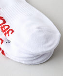 【HANES/ヘインズ】【つま先・かかとパイル】クォーター丈ソックス 3足セット 足底サポートで疲れにくい 綿高混率・快適設計 ❘ジーンズメイト公式オンラインショップ