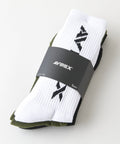 【AVIREX/アヴィレックス】【丈夫でタフな3足組】Standard Logo 3P Socks ロゴソックス 3足組 無地 迷彩柄 まとめ買い アメカジ ストリート スケーター ミリタリー