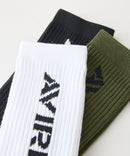【AVIREX/アヴィレックス】【丈夫でタフな3足組】Standard Logo 3P Socks ロゴソックス 3足組 無地 迷彩柄 まとめ買い アメカジ ストリート スケーター ミリタリー