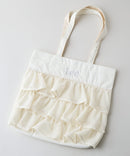 【LEE/リー】メッシュフリルトートバッグ ホワイト FREE ❘ジーンズメイト公式オンラインショップ