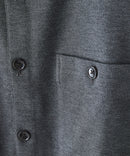 【BLUE STANDARD/ブルースタンダード】ストレッチニット ツイルシャツジャケット ウールタッチ