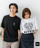 【GODZILLA/ゴジラ】【コットン100％のしっかりした生地 ドロップショルダー】オリジナルデザイン 刺繍Tシャツ ゴジラ キングギドラ メカゴジラ コラボ 特撮 映画 キャラT オーバーサイズ