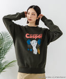 【DISCUS×Casper】キャラクタープリントスウェットトレーナー メンズ レディース ユニセックス