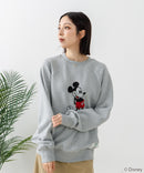 【DISCUS×DISNEY】「ミッキーマウス」キャラクタープリントスウェットトレーナー メンズ レディース ユニセックス