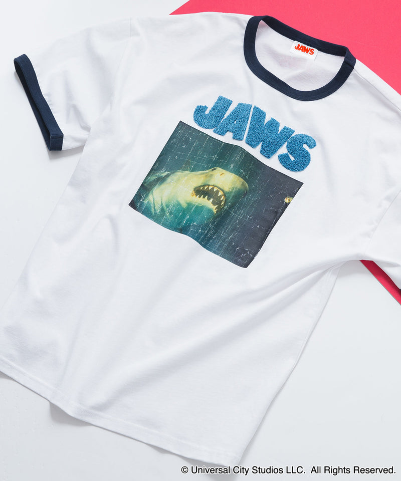 【ユニバーサル・ピクチャーズ】「BACK TO THE FUTURE」「JAWS」オリジナルデザイン Tシャツ ドロップショルダー ビッグシルエット ユニセックス
