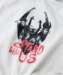 【DISNEY/ディズニー】＜ナイトメアー・ビフォア・クリスマス＞＜ディズニーヴィランズ＞ビッグシルエット 裏起毛 プルオーバーパーカー フーディー ドロップショルダー オーバーサイズ