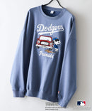 【PEANUTS/ピーナッツ】【ユニセックスデザインでリンクコーデにも◎】MLB×PEANUTS 裏起毛トレーナー 保温 キャラクター ドジャース ヤンキース パイレーツ ❘ジーンズメイト公式オンラインショップ