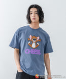 新柄追加！！【TOM AND JERRY/トムとジェリー】オリジナルデザイン 刺繍 Tシャツ ジェリー タフィー ドロップショルダー ビッグシルエット ユニセックス キャラクター