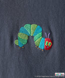 【はらぺこあおむし/The Very Hungry Caterpillar】【コットン100%のしっかりした生地 ドロップショルダー】オリジナルデザイン 刺繍Tシャツ エリック・カール 絵本 キャラクター グッズ ユニセックス