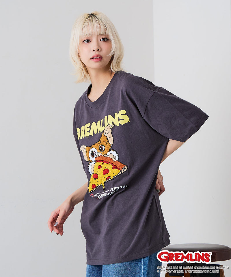 Gremlins/グレムリン】オリジナルデザインTシャツ 刺繍 ドロップ