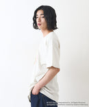 【SPONGEBOB/スポンジ・ボブ】 オリジナルデザイン 刺繍 Tシャツ ドロップショルダー ビッグシルエット ユニセックス キャラクター