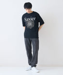 【SAVIER/サビアー】×【SMILEY FACE/スマイリーフェイス】コラボ フラワープリント Tシャツ オーバーサイズ