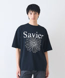 【SAVIER/サビアー】×【SMILEY FACE/スマイリーフェイス】コラボ フラワープリント Tシャツ オーバーサイズ