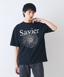 【SAVIER/サビアー】×【SMILEY FACE/スマイリーフェイス】コラボ フラワープリント Tシャツ オーバーサイズ
