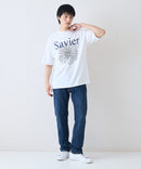 【SAVIER/サビアー】×【SMILEY FACE/スマイリーフェイス】コラボ フラワープリント Tシャツ オーバーサイズ