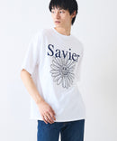 【SAVIER/サビアー】×【SMILEY FACE/スマイリーフェイス】コラボ フラワープリント Tシャツ オーバーサイズ