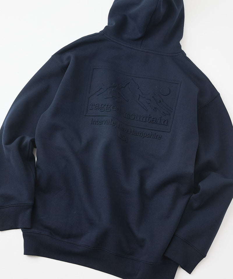 【RAGGED MOUNTAIN/ラギットマウンテン】BBELMONT/ベルモント エンボス加工 プルオーバー パーカー