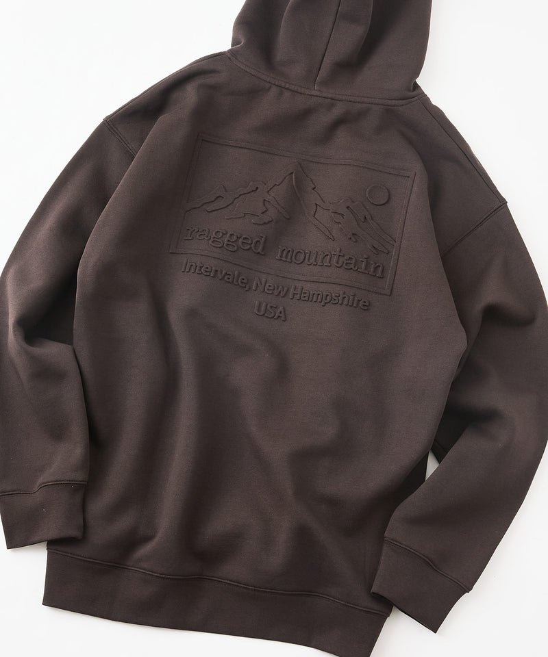 【RAGGED MOUNTAIN/ラギットマウンテン】BBELMONT/ベルモント エンボス加工 プルオーバー パーカー