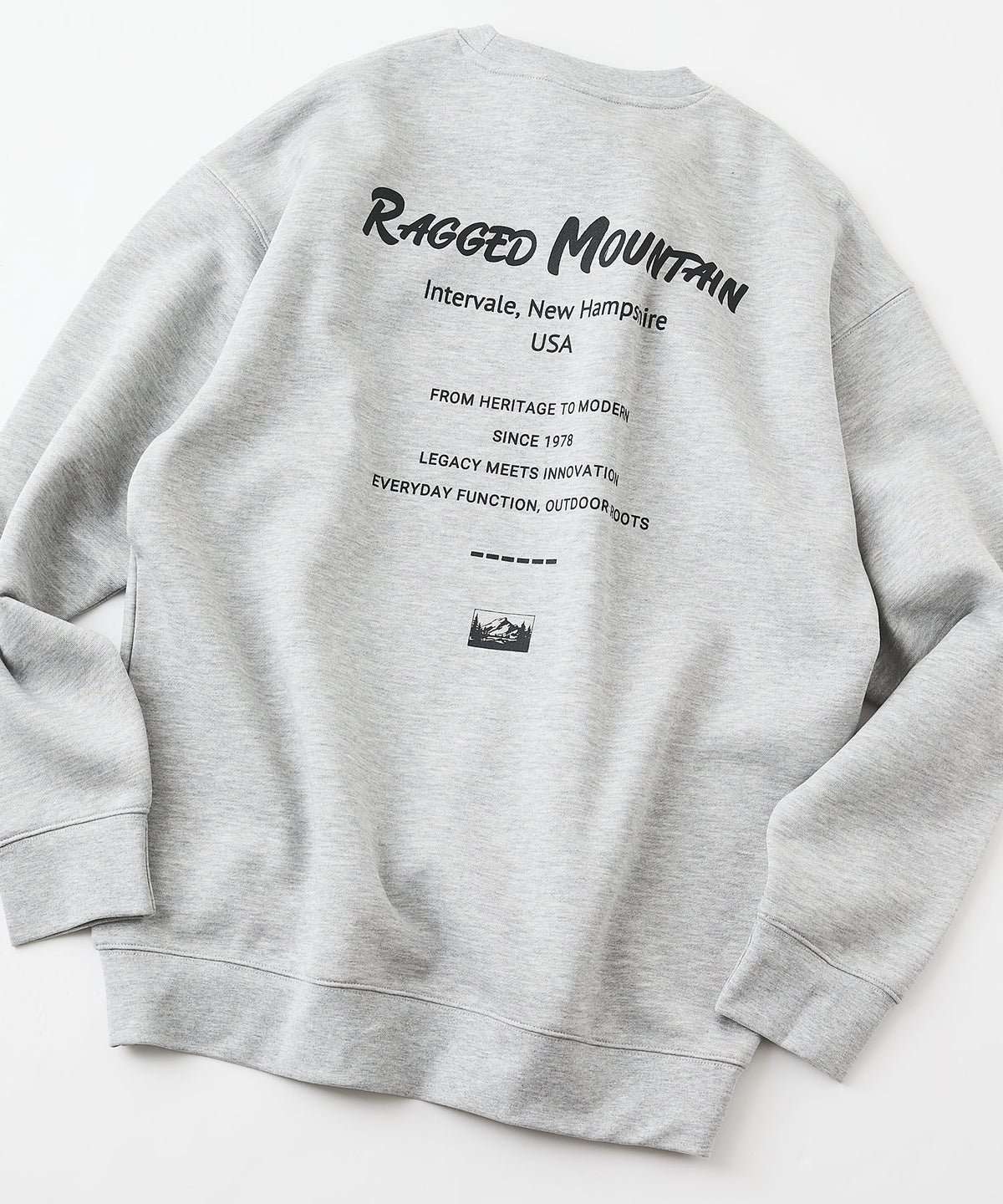 ALTON/アルトン バックプリント スウェットトレーナー【RAGGED