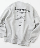 【RAGGED MOUNTAIN/ラギットマウンテン】ALTON/アルトン バックプリント スウェットトレーナー