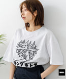 【GODZILLA/ゴジラ】【コットン100％のしっかりした生地 ドロップショルダー】オリジナルデザイン 刺繍Tシャツ ゴジラ キングギドラ メカゴジラ コラボ 特撮 映画 キャラT オーバーサイズ