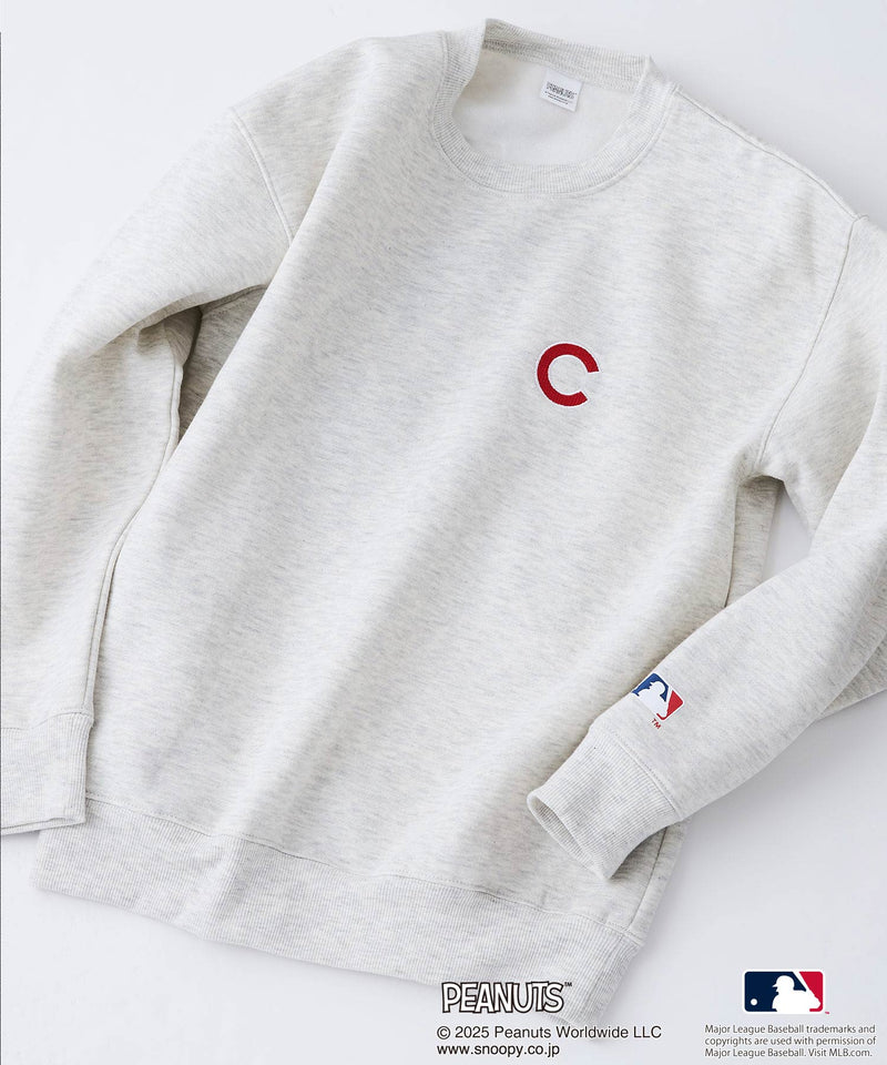 【PEANUTS×MLB】オリジナルデザイン KIDS裏起毛トレーナー キッズサイズ ヤンキース ドジャース カブス キャラクター