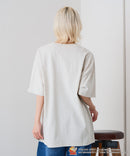 【TOM and JERRY/トムとジェリー】オリジナルデザインTシャツ 刺繍 ドロップショルダー ユニセックス