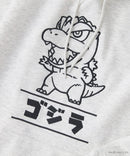 【GODZILLA/ゴジラ】ゴジラ キングギドラ オリジナルデザイン ビッグシルエット 裏起毛 プルオーバーパーカー フーディー ドロップショルダー オーバーサイズ